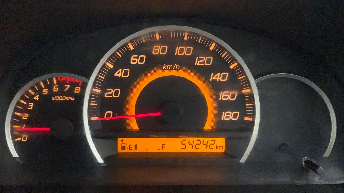 2013 Maruti Wagon R 1.0 VXI, Petrol, Manual, 54,242 km, Odometer Image