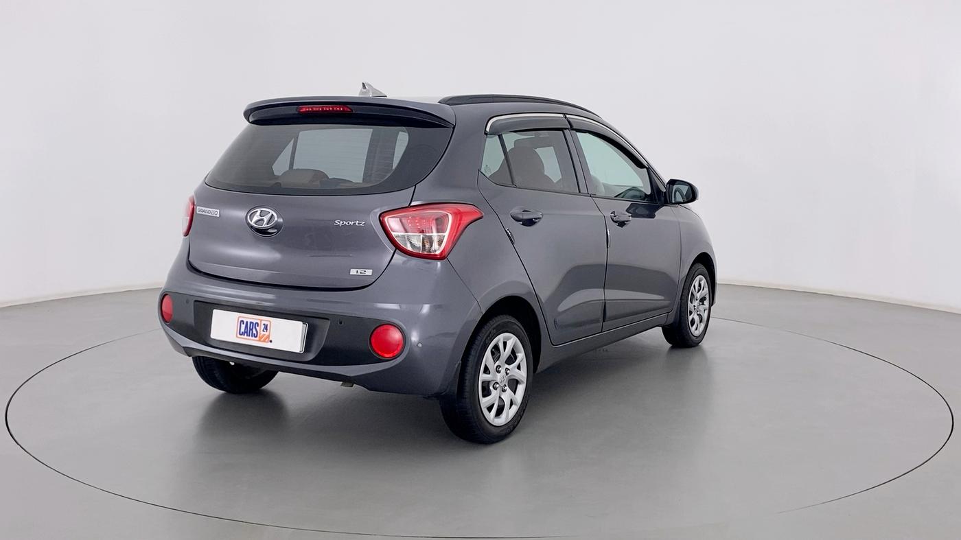 2019 Hyundai Grand i10 SPORTZ 1.2 KAPPA VTVT, Petrol, Manual, 35,423 km, Right Back Diagonal