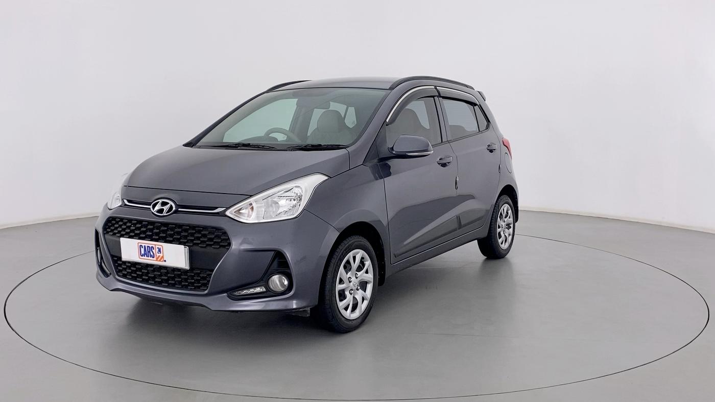 2019 Hyundai Grand i10 SPORTZ 1.2 KAPPA VTVT, Petrol, Manual, 35,423 km, Left Front Diagonal