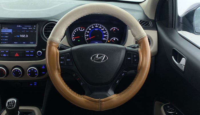 2019 Hyundai Grand i10 SPORTZ 1.2 KAPPA VTVT, Petrol, Manual, 35,423 km, Steering Wheel Close Up
