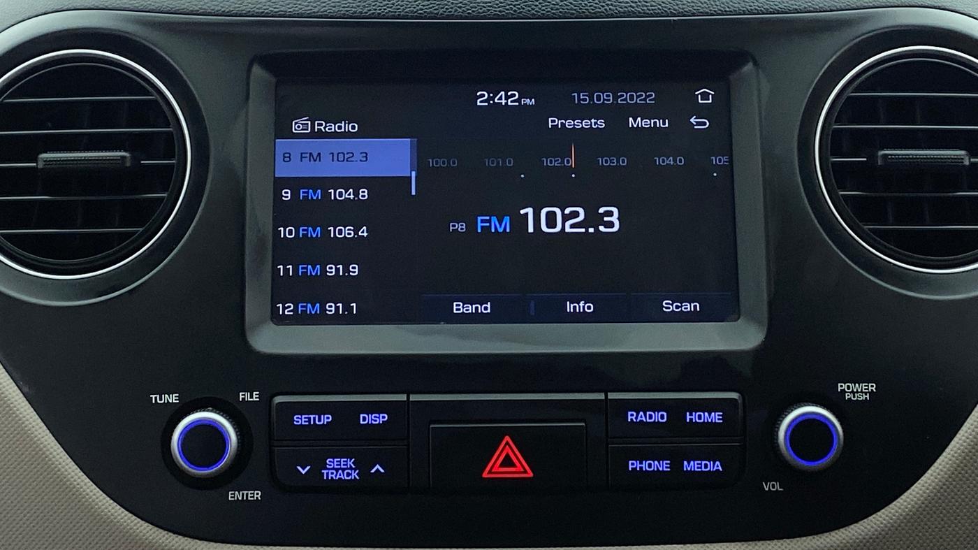 2019 Hyundai Grand i10 SPORTZ 1.2 KAPPA VTVT, Petrol, Manual, 35,423 km, Infotainment System