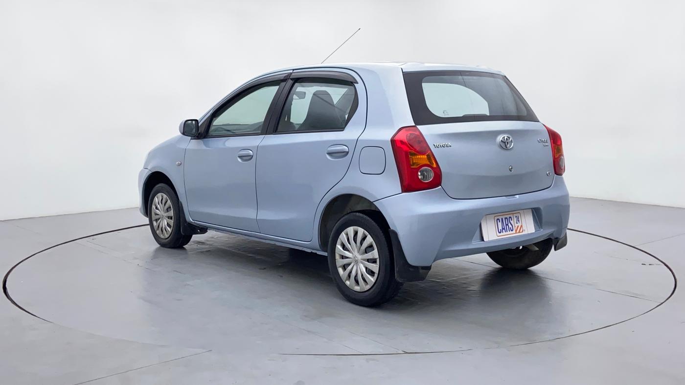 2011 Toyota Etios Liva G, Petrol, Manual, 34,111 km, Left Back Diagonal (45- Degree) View