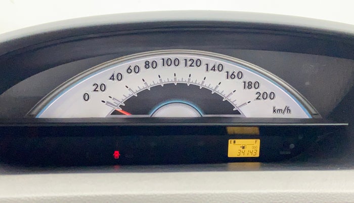 2011 Toyota Etios Liva G, Petrol, Manual, 34,111 km, Odometer View