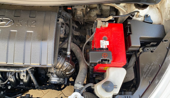 2018 Hyundai Grand i10 SPORTZ 1.2 KAPPA VTVT DUAL TONE, Petrol, Manual, 1,19,801 km, Engine View - Left