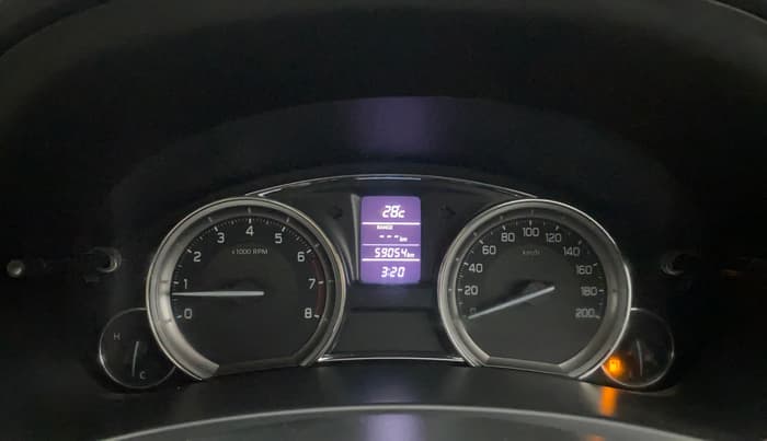 2017 Maruti Ciaz DELTA 1.4 MT PETROL, Petrol, Manual, 59,047 km, Odometer Image