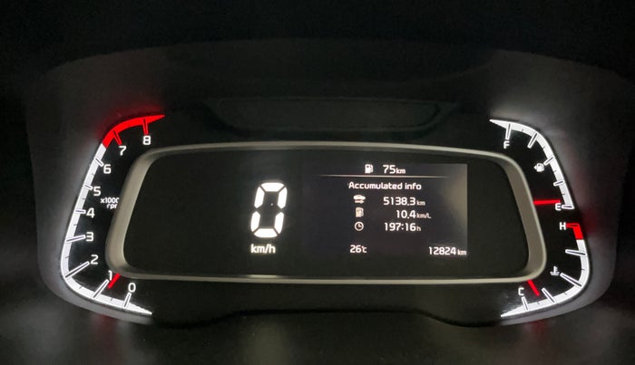 2024 KIA SONET Gravity 1.2 Petrol MT, Petrol, Manual, 12,824 km, Odometer Image