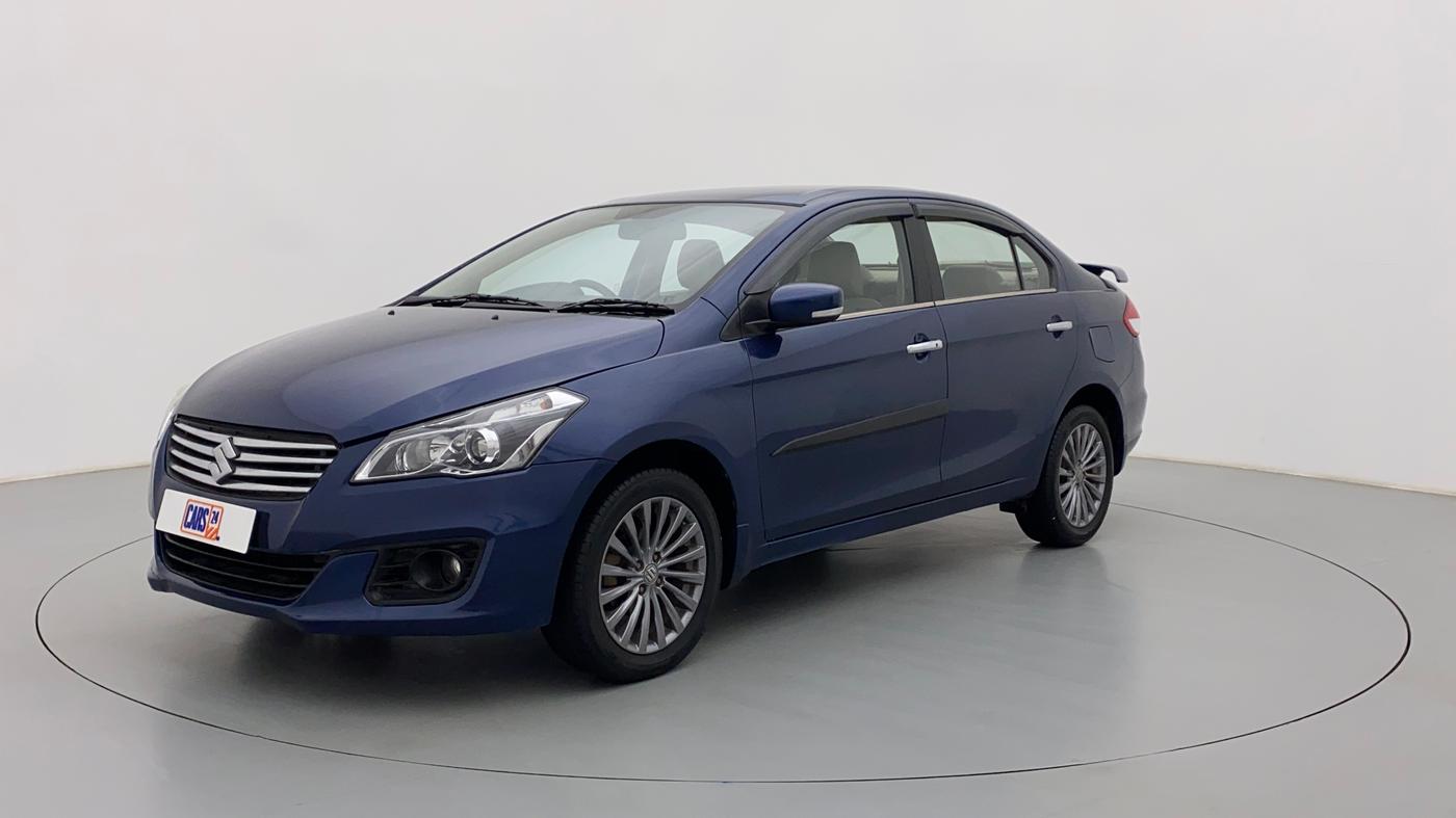 2018 Maruti Ciaz ALPHA 1.4 VVT AMT, Petrol, Automatic, 74,870 km, Left Front Diagonal
