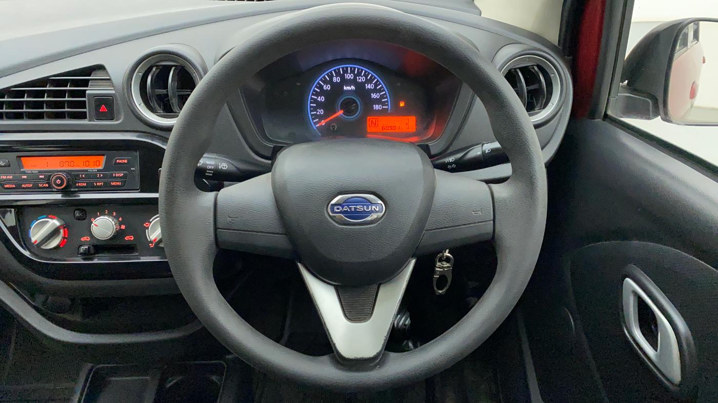 2018 Datsun Redi Go 1.0 T(O) AT, Petrol, Automatic, 60,903 km, Steering Wheel Close Up