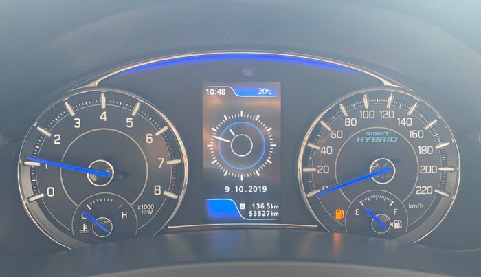 2018 Maruti Ciaz ALPHA 1.5 SHVS PETROL, Petrol, Manual, 53,489 km, Odometer Image