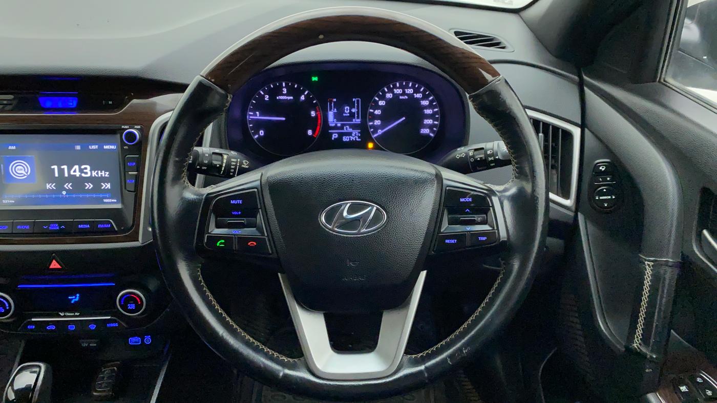 2017 Hyundai Creta 1.6 CRDI SX PLUS AUTO, Diesel, Automatic, 60,799 km, Steering Wheel Close Up