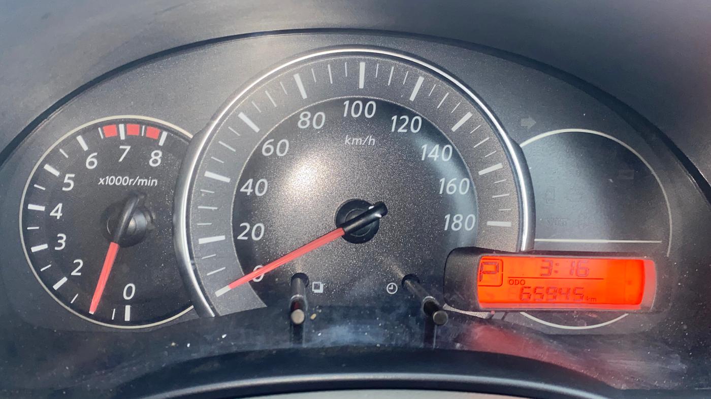 2014 Nissan Micra XV CVT, Petrol, Automatic, 65,964 km, Odometer Image