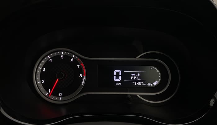 2020 Hyundai AURA SX 1.2, Petrol, Manual, 75,427 km, Odometer Image
