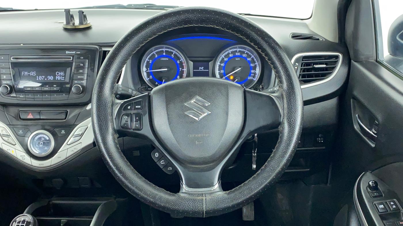 2017 Maruti Baleno DELTA PETROL 1.2, Petrol, Manual, 37,706 km, Steering Wheel Close Up