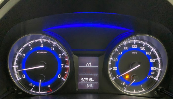 2016 Maruti Baleno DELTA PETROL 1.2, Petrol, Manual, 50,318 km, Odometer Image