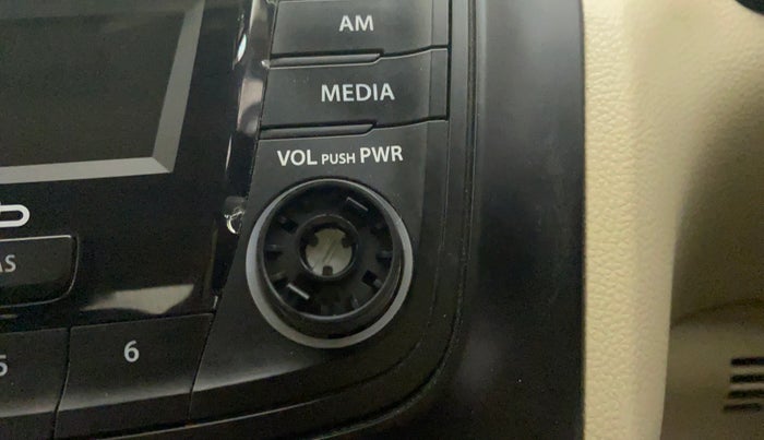 2017 Maruti Dzire VXI, Petrol, Manual, 15,118 km, Infotainment system - Button has minor damage