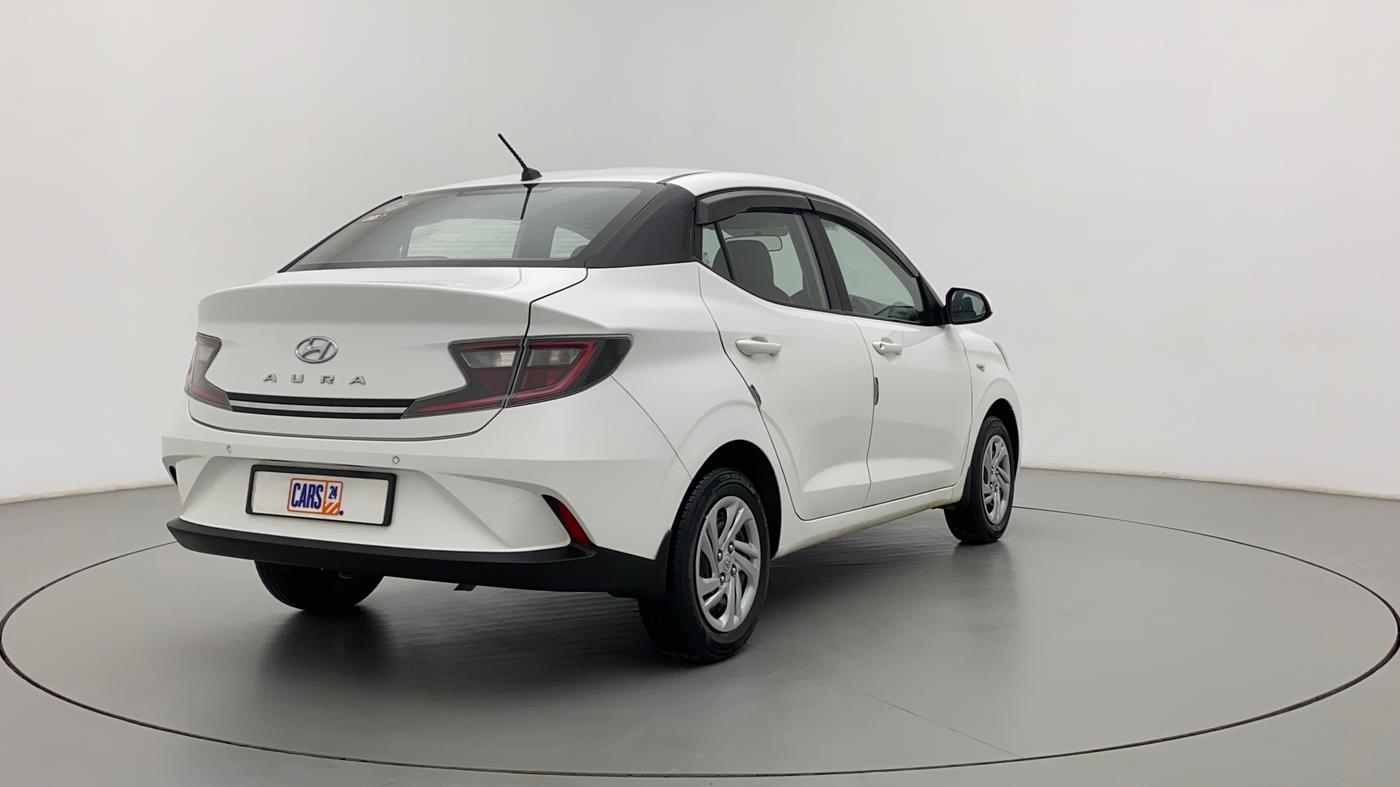 2021 Hyundai AURA S 1.2 CNG, CNG, Manual, 37,155 km, Right Back Diagonal