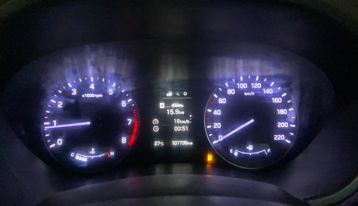 2014 Hyundai Elite i20 ASTA 1.2, Petrol, Manual, 1,07,721 km, Odometer Image