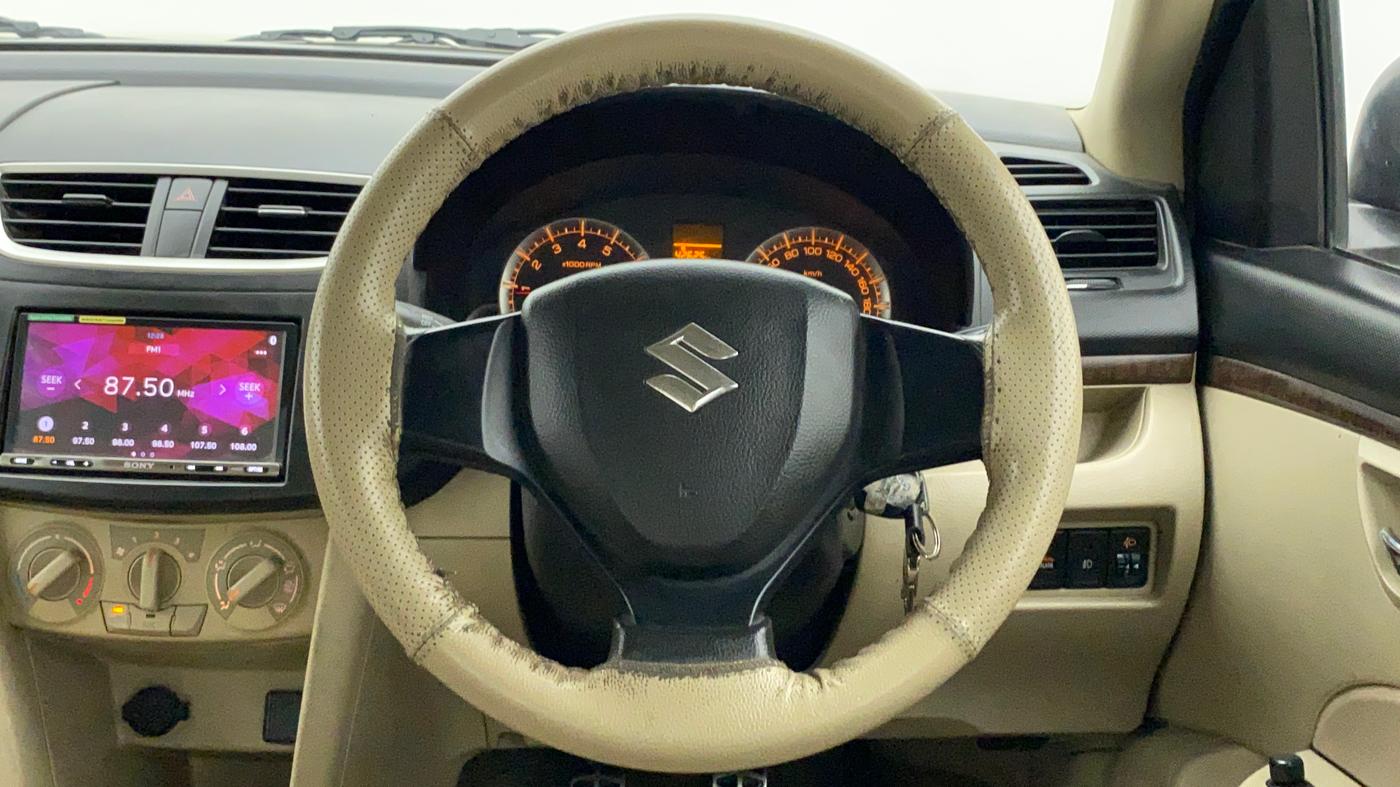 2015 Maruti Swift Dzire VXI, Petrol, Manual, 89,917 km, Steering Wheel Close Up
