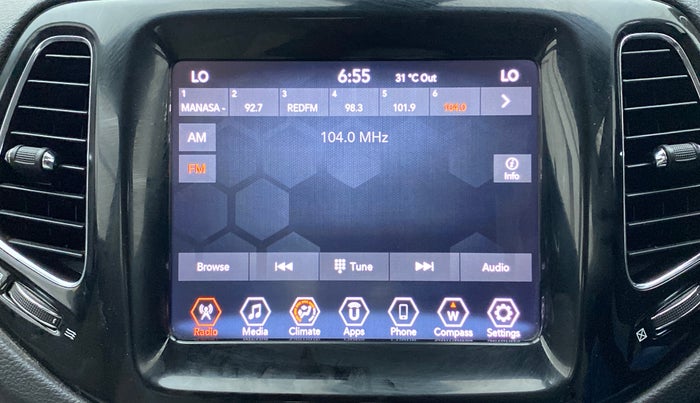 2018 Jeep Compass LIMITED PLUS PETROL AT, Petrol, Automatic, 60,466 km, Infotainment System
