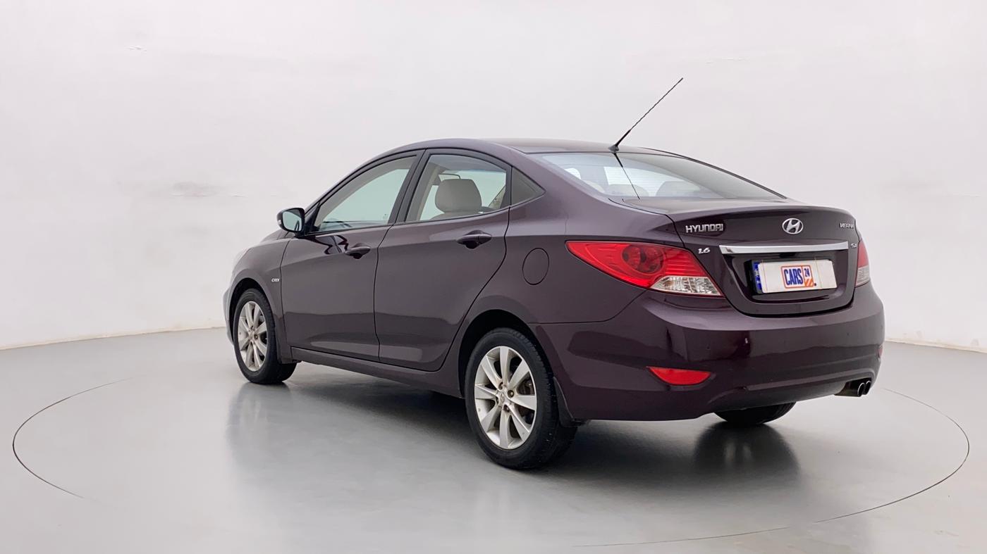 2013 Hyundai Verna FLUIDIC 1.6 CRDI SX, Diesel, Manual, 80,192 km, Left Back Diagonal