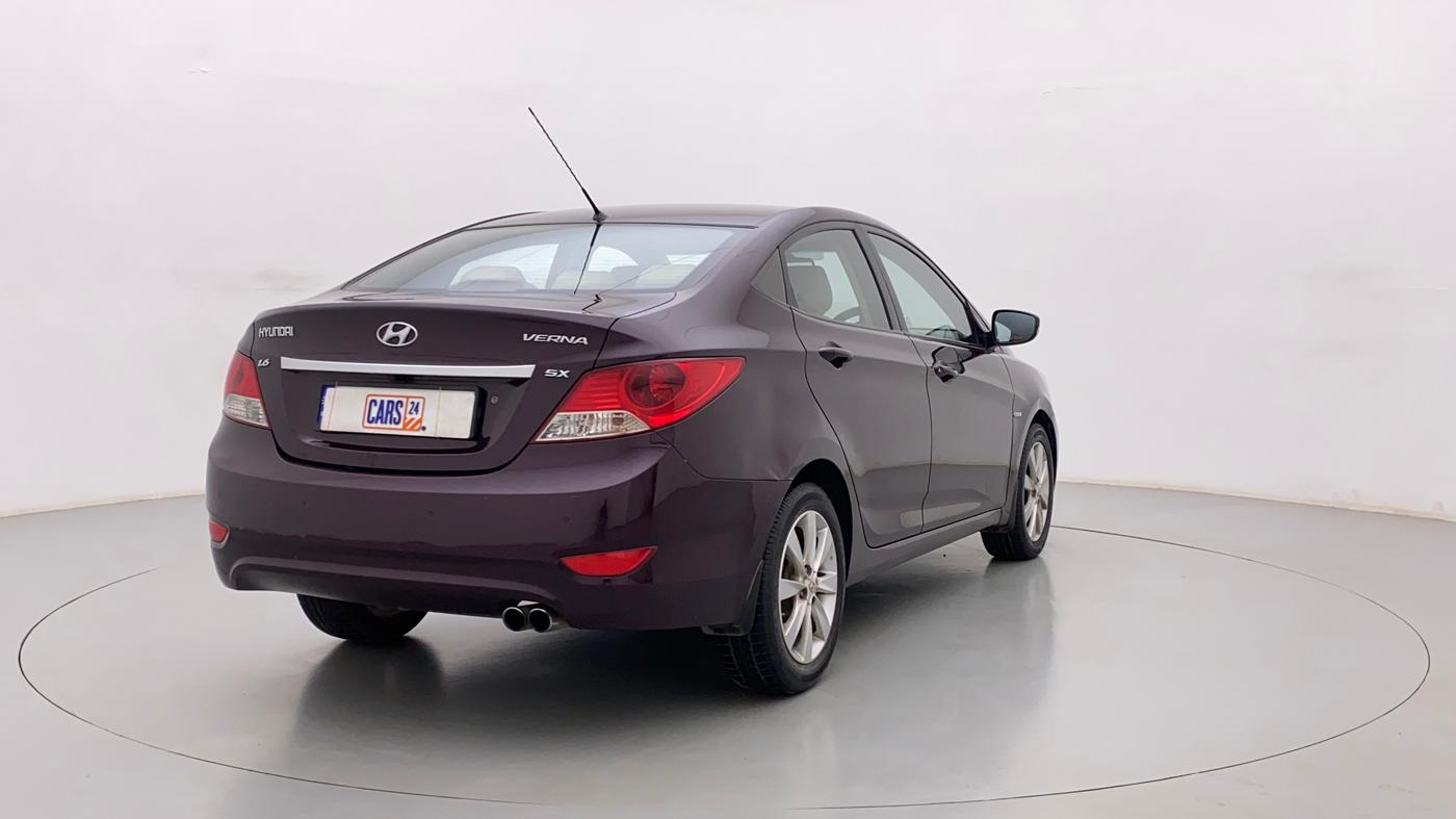 2013 Hyundai Verna FLUIDIC 1.6 CRDI SX, Diesel, Manual, 80,192 km, Right Back Diagonal