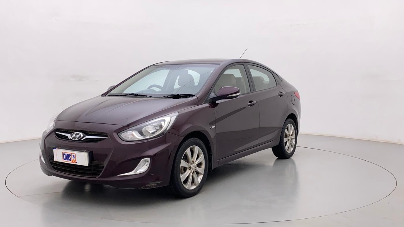 2013 Hyundai Verna FLUIDIC 1.6 CRDI SX, Diesel, Manual, 80,192 km, Left Front Diagonal