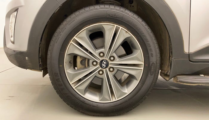2018 Hyundai Creta SX PLUS AT 1.6 PETROL, Petrol, Automatic, 60,599 km, Left Front Wheel