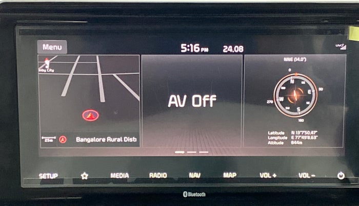 2020 KIA SELTOS HTX 1.5 PETROL MT, Petrol, Manual, 16,739 km, Infotainment System