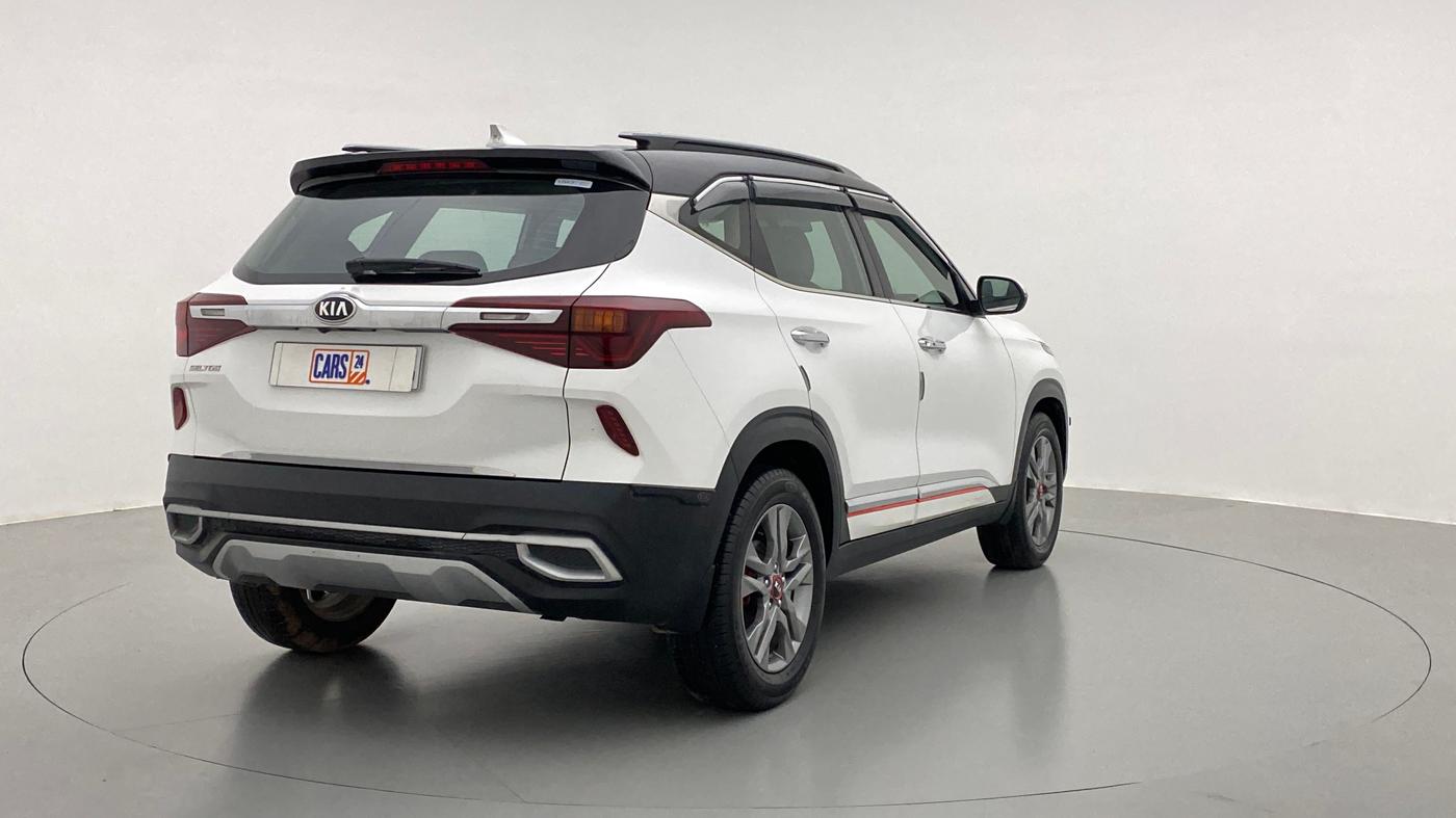 2020 KIA SELTOS HTX 1.5 PETROL MT, Petrol, Manual, 16,739 km, Right Back Diagonal