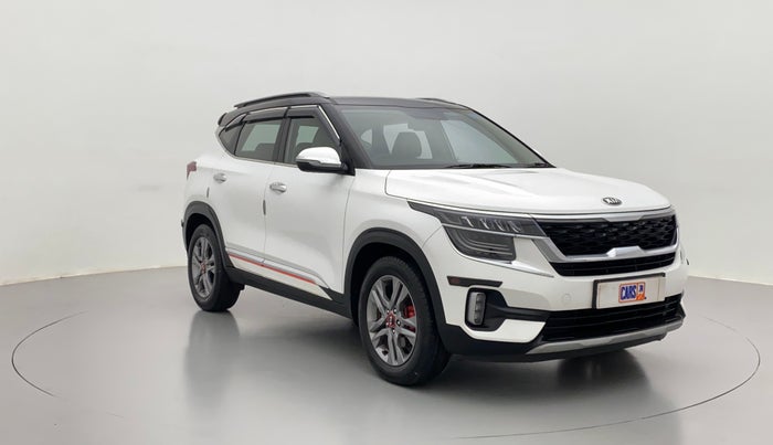 2020 KIA SELTOS HTX 1.5 PETROL MT, Petrol, Manual, 16,739 km, Right Front Diagonal