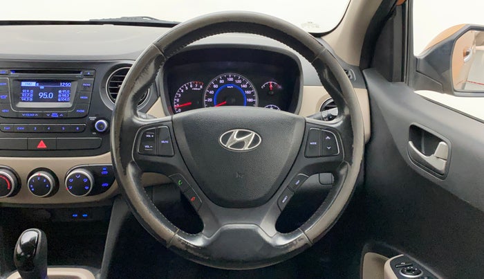 2014 Hyundai Grand i10 ASTA AT 1.2 KAPPA VTVT, Petrol, Automatic, 44,790 km, Steering Wheel Close Up