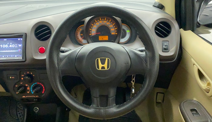 2012 Honda Brio E MT, Petrol, Manual, 40,460 km, Steering Wheel Close Up