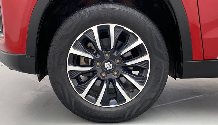 2020 Maruti Vitara Brezza ZXI+ AT SHVS DUAL TONE, Petrol, Automatic, 21,084 km, Left Front Wheel