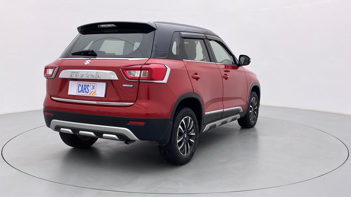 2020 Maruti Vitara Brezza ZXI+ AT SHVS DUAL TONE, Petrol, Automatic, 21,084 km, Right Back Diagonal