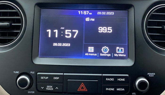 2019 Hyundai Grand i10 SPORTZ 1.2 KAPPA VTVT, Petrol, Manual, 11,921 km, Infotainment System