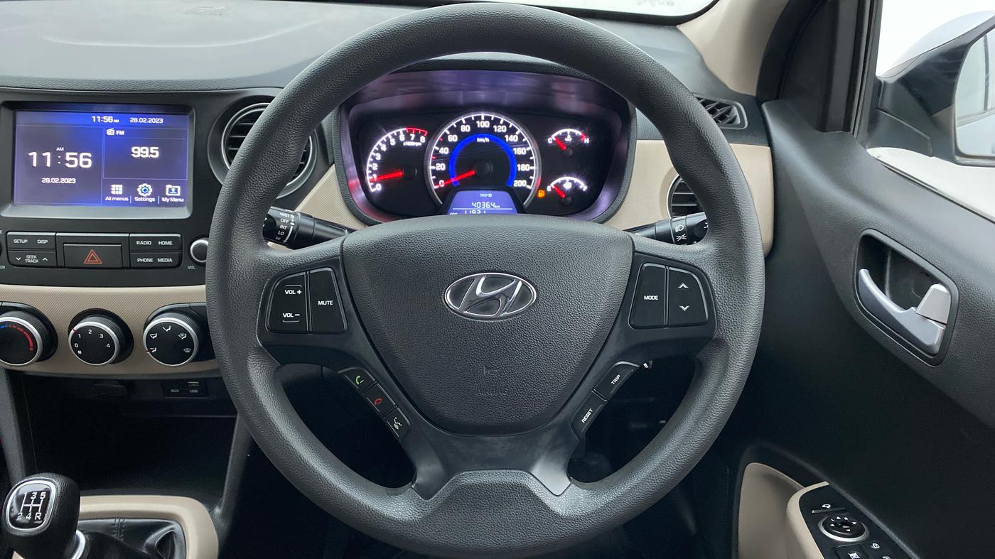 2019 Hyundai Grand i10 SPORTZ 1.2 KAPPA VTVT, Petrol, Manual, 11,921 km, Steering Wheel Close Up