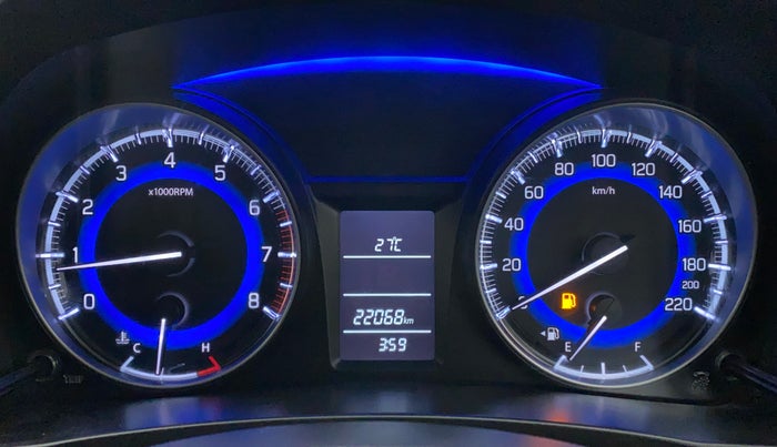 2021 Maruti Baleno DELTA PETROL 1.2, Petrol, Manual, 22,068 km, Odometer Image