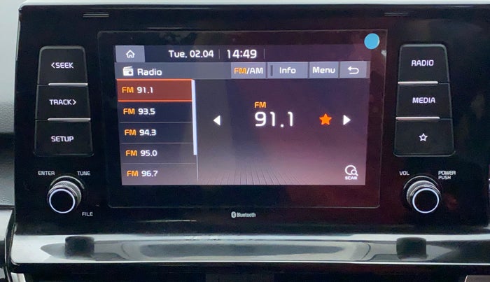 2022 KIA SELTOS HTK PLUS 1.5 IMT, Petrol, Manual, 17,197 km, Infotainment System