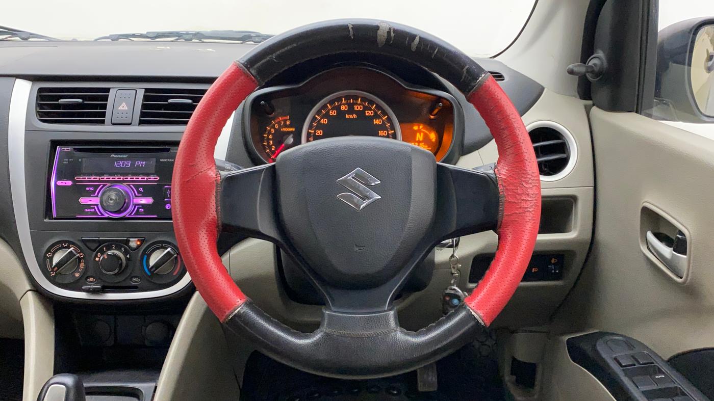 2014 Maruti Celerio VXI AMT, Petrol, Automatic, 87,315 km, Steering Wheel Close Up