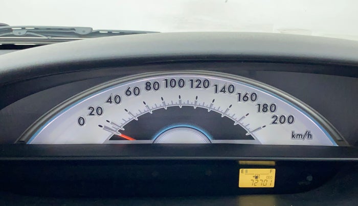 2012 Toyota Etios GD, Diesel, Manual, 72,701 km, Odometer Image