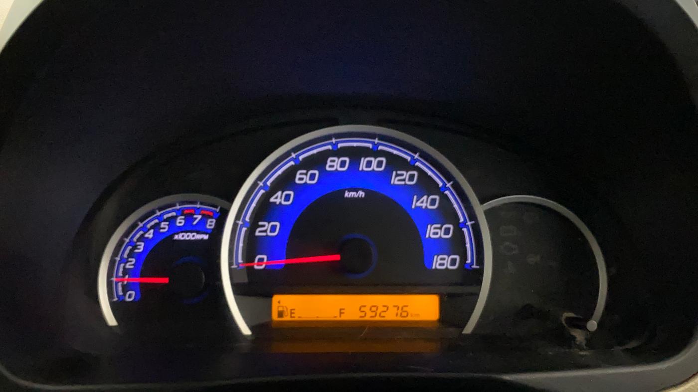 2018 Maruti Wagon R 1.0 VXI, Petrol, Manual, 59,327 km, Odometer Image