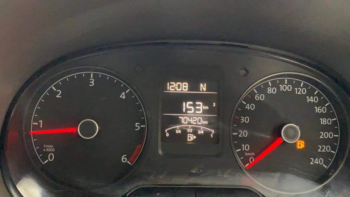 2015 Volkswagen Vento HIGHLINE 1.5 AT, Diesel, Automatic, 70,687 km, Odometer Image