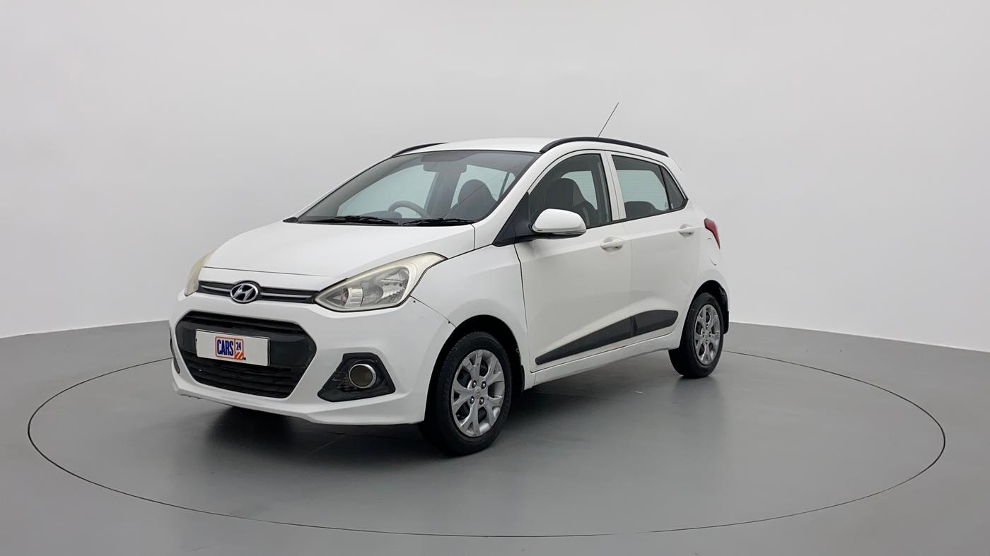 2015 Hyundai Grand i10 SPORTZ 1.2 KAPPA VTVT, Petrol, Manual, 89,563 km, Left Front Diagonal