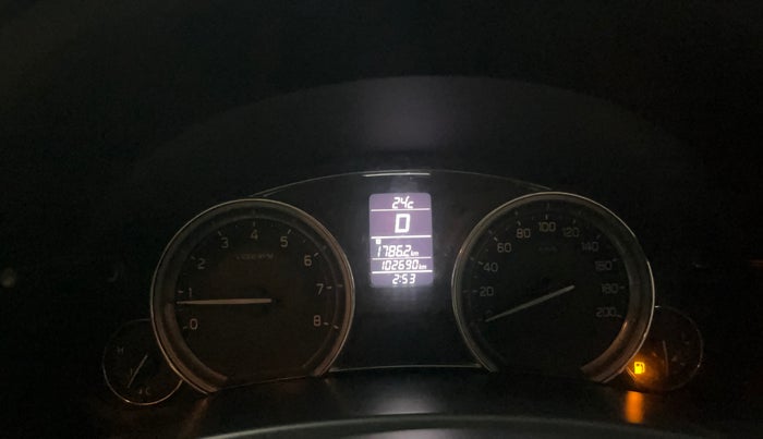 2016 Maruti Ciaz ZXI+ AT, Petrol, Automatic, 1,02,686 km, Odometer Image