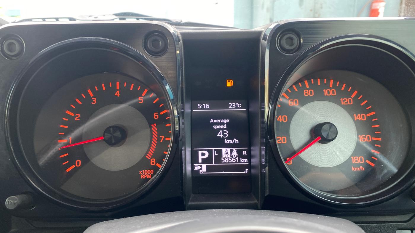 2023 Maruti JIMNY ALPHA ALL GRIP PRO AT, Petrol, Automatic, 58,592 km, Odometer Image