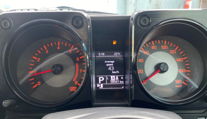 2023 Maruti JIMNY ALPHA ALL GRIP PRO AT, Petrol, Automatic, 58,559 km, Odometer Image