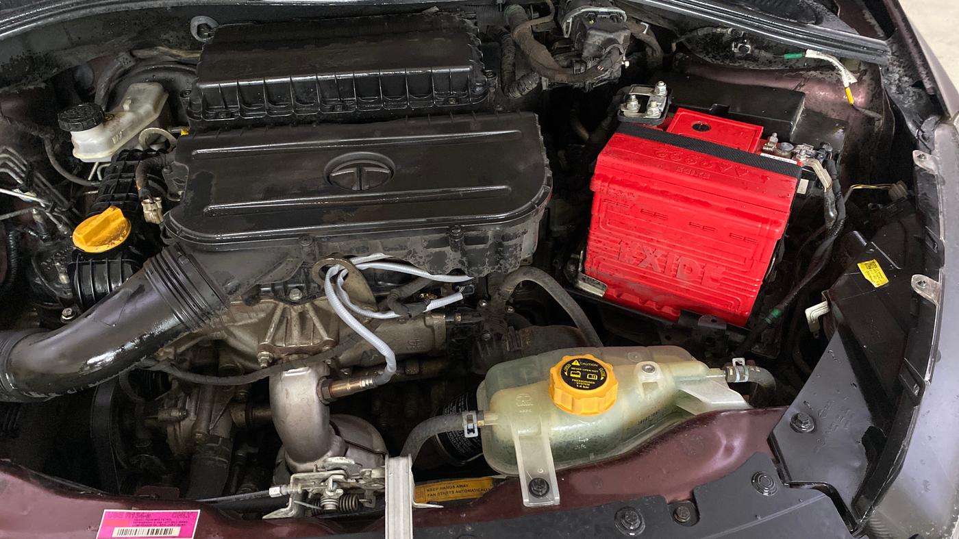 2021 Tata TIGOR XZA PLUS PETROL, Petrol, Automatic, 53,218 km, Engine View - Left