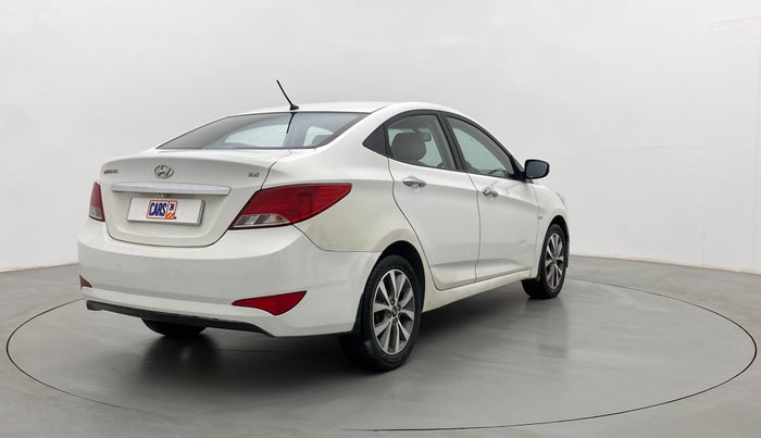2015 Hyundai Verna FLUIDIC 4S 1.6 VTVT S(O), Petrol, Manual, 1,05,210 km, Right Back Diagonal