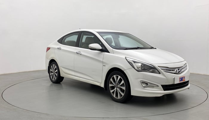 2015 Hyundai Verna FLUIDIC 4S 1.6 VTVT S(O), Petrol, Manual, 1,05,210 km, Right Front Diagonal