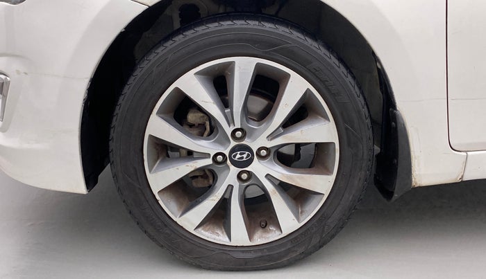 2015 Hyundai Verna FLUIDIC 4S 1.6 VTVT S(O), Petrol, Manual, 1,05,210 km, Left Front Wheel